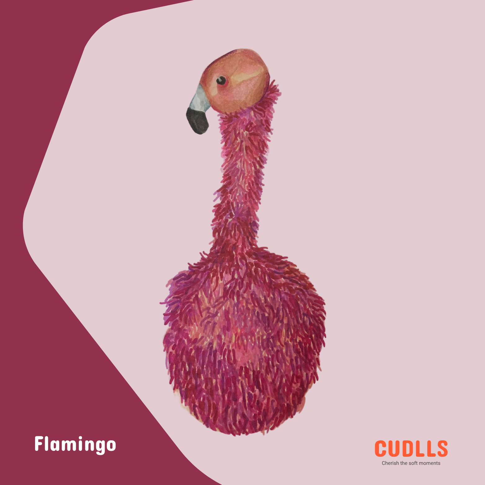 Muurschilderpakket - Flamingo